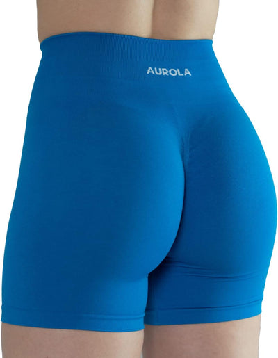 AUROLA Intensify Workout Shorts for Women Seamless Scrunch Short Gym Yoga Running Sport Active Exercise Fitness Shorts