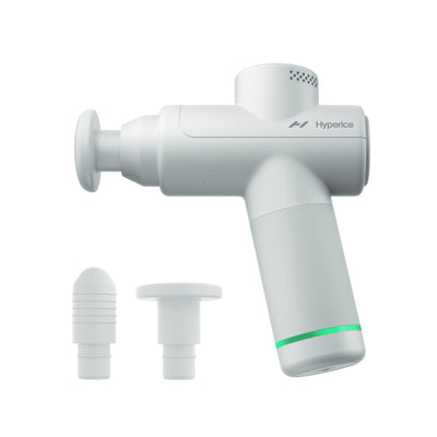 Hyperice Hypervolt Go 2 - Black - Featuring Quiet Glide Technology - Handheld Percussion Massage Gun - 3 Speeds, 2 Interchangeable Heads - Helps Relieve Sore Muscles and Stiffness - FSA-HSA Eligible