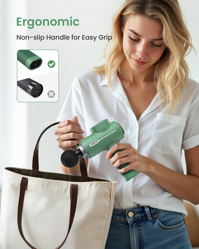 RENPHO Massage Gun Deep Tissue, Christmas Birthday Gifts for Women Men, Portable Percussion Massager for Back and Neck, Handheld Device with Carry Case, Active
