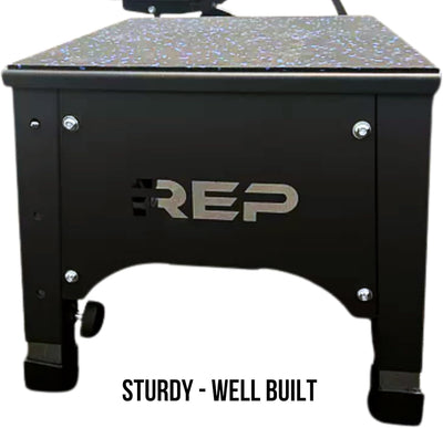 REP Adjustable Plyo Box | Metal Jump Platform | Home Gym Exercise Step | Plyometric Training Equipment | Fitness Workout Bench | Assembled Steel Jumping Boxes | Adjustable Height Workout Tool