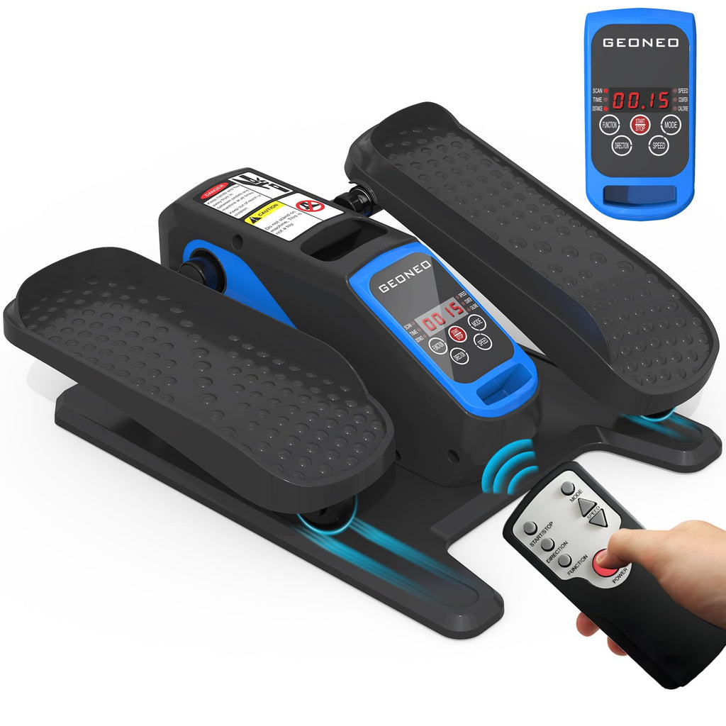 Under Desk Elliptical Machine, Electric Elliptical Exerciser for Senior, Quiet & Small Electric Seated Pedal Exerciser for Home with Display Monitor, Remote Control & 12 Adjustable Speeds