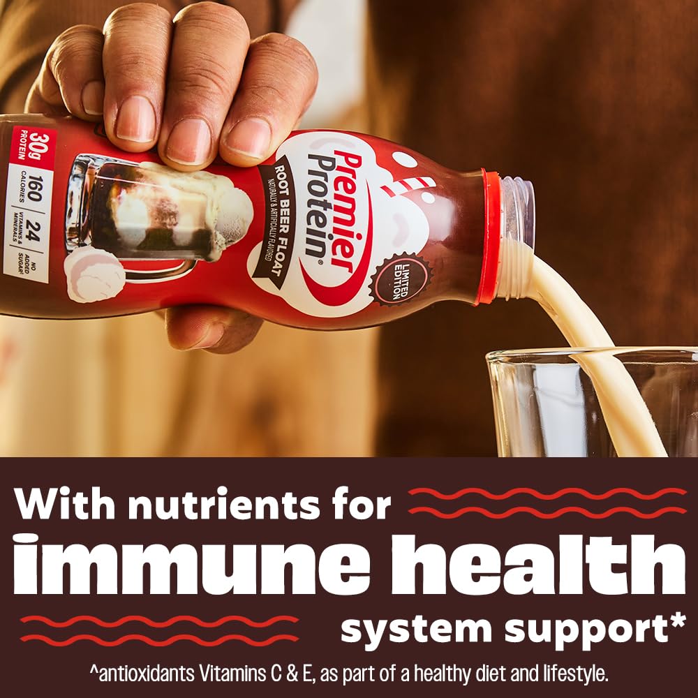 Premier Protein Shake, Chocolate, 30g Protein 1g Sugar 24 Vitamins Minerals Nutrients to Support Immune Health, 11.5 fl oz (Pack of 12)