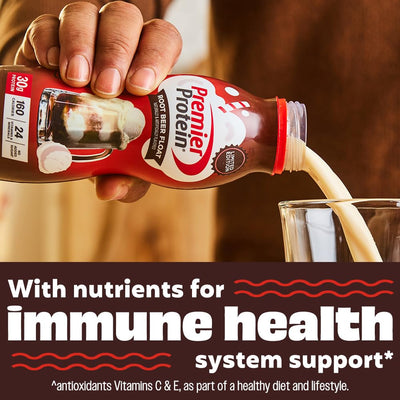 Premier Protein Shake, Chocolate, 30g Protein 1g Sugar 24 Vitamins Minerals Nutrients to Support Immune Health, 11.5 fl oz (Pack of 12)