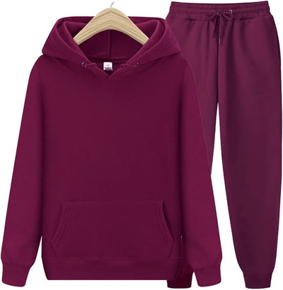 CHAIRAY Women's Hoodie Tracksuit Sweatsuits for Mens Set 2 Piece Hooded Sweatshirts and Sweatpant Sets Jogger Sweatsuit