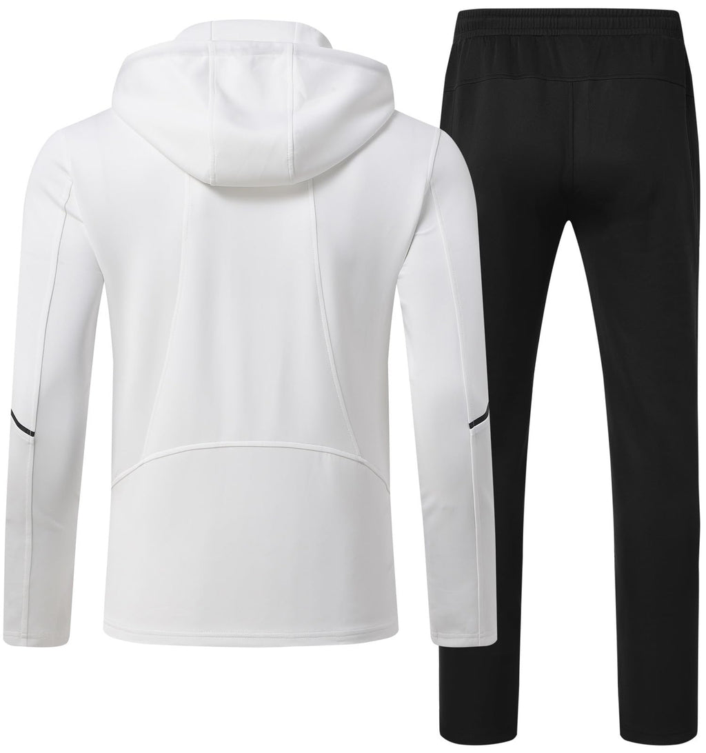 Rdruko Men's Track Sweat Suits 2 Piece Set Sweatsuits Tracksuits Jogging Workout Gym Athletic Suits with Hood