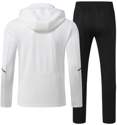 Rdruko Men's Track Sweat Suits 2 Piece Set Sweatsuits Tracksuits Jogging Workout Gym Athletic Suits with Hood