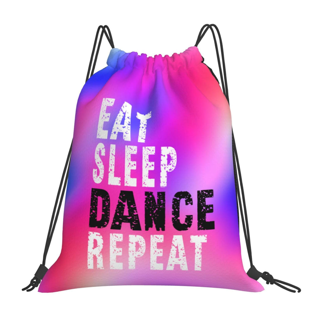 Gymnastics Drawstring Backpack Light Gym String Bag Pink Water Resistant Sackpack Sport Yoga Daypack For Womens Mens