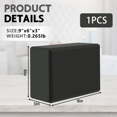 9"x6"x3" Yoga Blocks, Soft Non-Slip Surface Premium Foam Blocks, Supportive, Lightweight, Odor Resistant, Yoga Accessories for Pilates Meditation General Fitness Stretching Toning