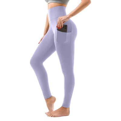 SINOPHANT High Waisted Leggings with Pockets Women, Full Length Capri Buttery Soft Stretchy Yoga Pants