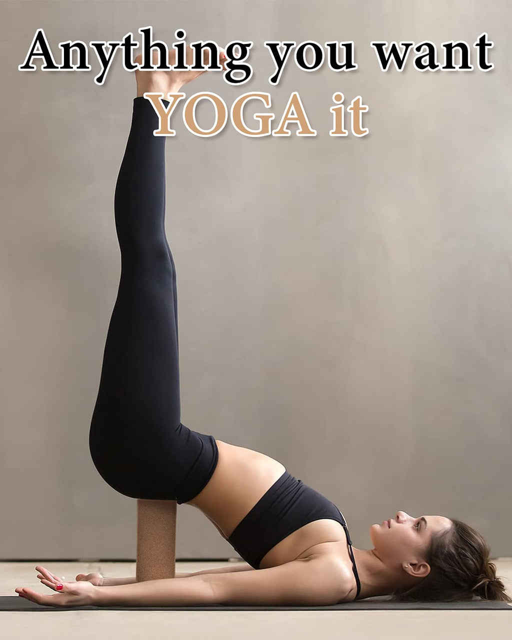 Tumaz Non-Slip Yoga Blocks 2-Pack - High Density/Lightweight EVA Foam & Natural Cork for Stability, Premium Set with E-Book Included