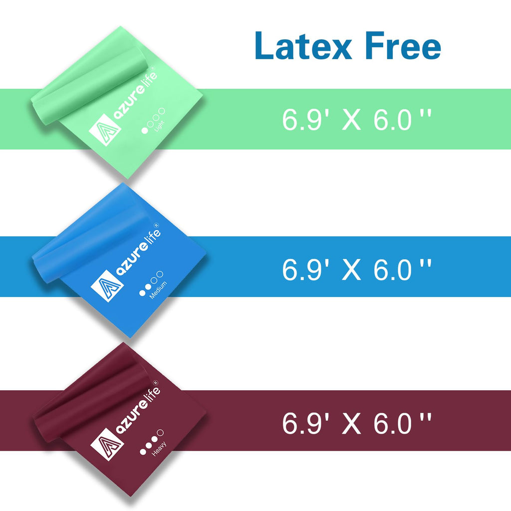 Resistance Bands,Professional Long Non-Latex Elastic Stretch Bands,Exercise Bands for Physical Therapy, Yoga, Pilates, Rehab, at-Home or The Gym Workouts, Strength Training