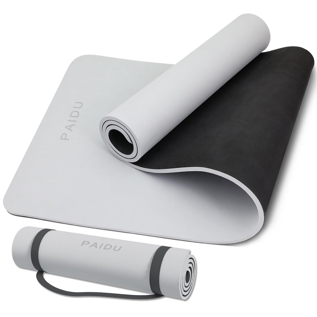 Yoga Mat Non Slip Anti-tear,extra thick-2/5 inch（10MM）High Resiliency Professional POE Yoga Mats for Women Men Kids,72"x24"inch,Workout, Yoga, Pilates and Floor Exercise, with Carrier Strap