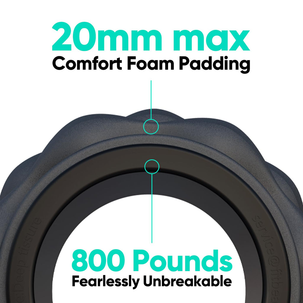 FitBeast Back Roller, Back Wheel Foam Roller - Targeted Muscle Roller for Deep Tissue Massage, Back Stretcher