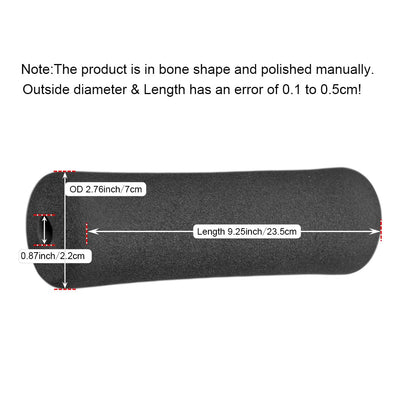Sponge Foam Foot Pad Roller Pair, Used for Replacing Gym Exercise Equipment, Suitable for 1-inch Rod (Foam 5.12" X 2.76" Od X 0.87" Id)