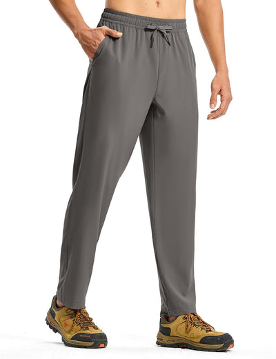 TBMPOY Mens Hiking Pants Lightweight Quick Dry 3 Pockets Travel Fishing Water-Resistant Athletic Workout Sweatpants