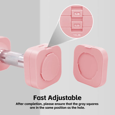 20LBS Adjustable Dumbbell Set, 4 in 1 Free Weights Dumbbells Set for,4lb 6lb 8lb 10lb, with Metal Non Slip Handle，Quick Change，Home Gym Strength Training Equipment for Men and Women