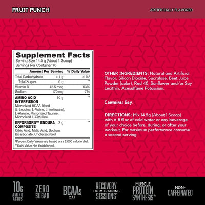 BSN Amino X Muscle Recovery & Endurance Powder with BCAAs, 10 Grams of Amino Acids, Keto Friendly, Caffeine-Free, Support Endurance, Zero Sugar, Grape, 30 servings, 15.34 Ounce (Packaging May Vary)