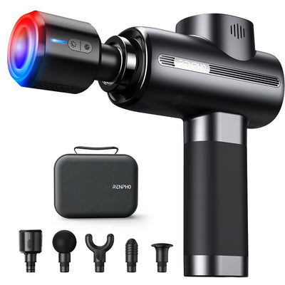 RENPHO Active Thermacool 2 Massage Gun with Heat and Cold Therapy, Christmas Gifts, [2025 Upgraded] Professional Deep Tissue Handheld Massager, Percussion Body Muscle Masajeador for Men Women Athletes