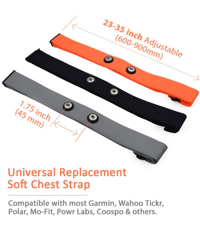 KYTO Heart Rate Monitor Chest Strap, ANT+/ Bluetooth, Compatible with iOS/Android APPs, Cycling/Yoga/Basketball/Running/Fitness Exercise/Boxing