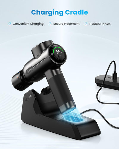 RENPHO Massage Gun Deep Tissue, Christmas Birthday Gifts for Women Men, Portable Percussion Massager for Back and Neck, Handheld Device with Carry Case, Active