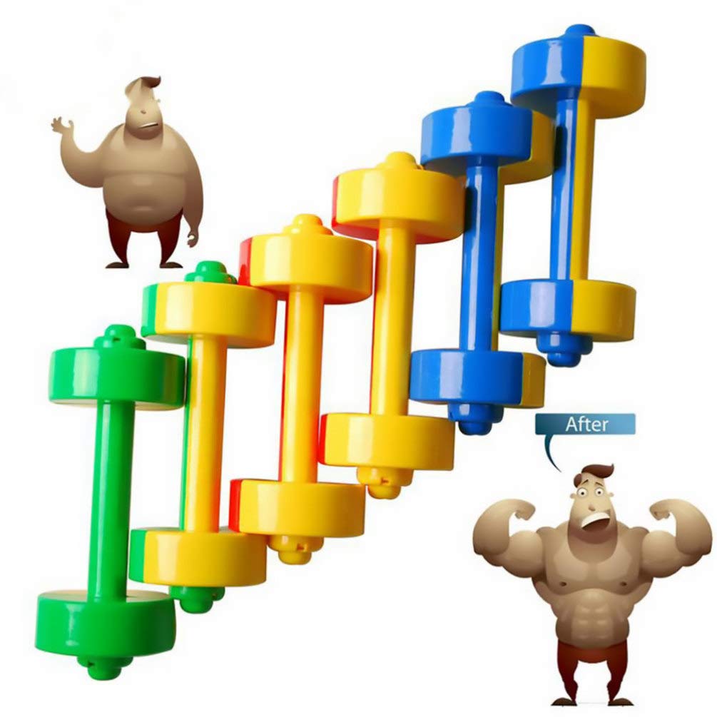 Kids Dumbbell Toy 1 Pair Kids Weight Lifting Set Plastic Dumbbell Toy Gym Sports Workout Equipment for Kids