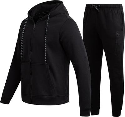 Spyder Mens Tracksuit - 2 Piece Sweatsuit for Men with Zip Up Hoodie & Jogger Sweatpants, Track Suit for Jogging or Warm Up