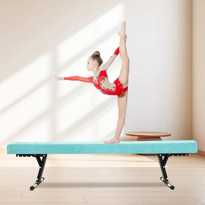 Balance Beam Adjustable 8ft, High and Lower Floor Beam Gymnastics Equipment for Kids Children, Gymnastics Beam with Legs for Home, Professional Training, Gymnastic Club Use