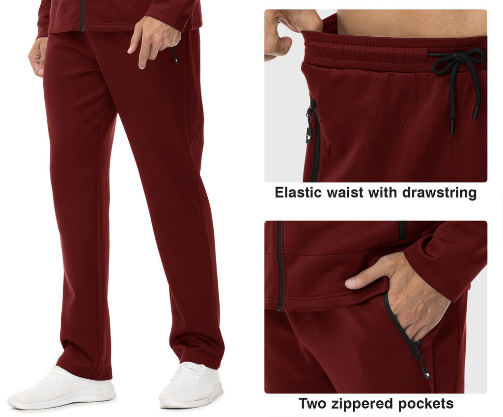 Rdruko Men's Track Sweat Suits 2 Piece Set Sweatsuits Tracksuits Jogging Workout Gym Athletic Suits with Hood