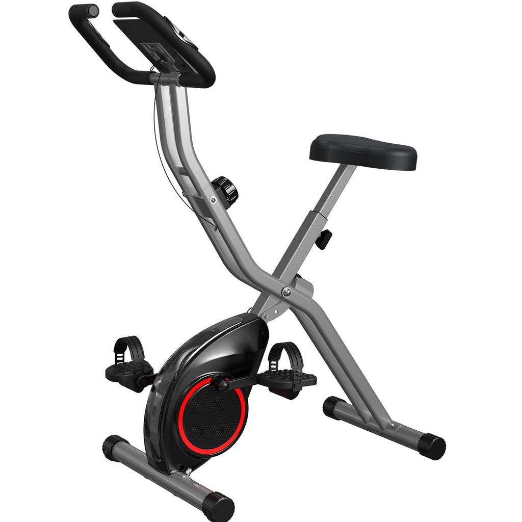 Foldable Exercise Bike Stationary Bikes for Home, 5 IN 1 Indoor Workout Bike, Cycling Bike with 16-Level Quiet Magnetic Resistance, 6.6 LBS Flywheel and 300LBS Capacity, 2025 Designed 817 X-bike