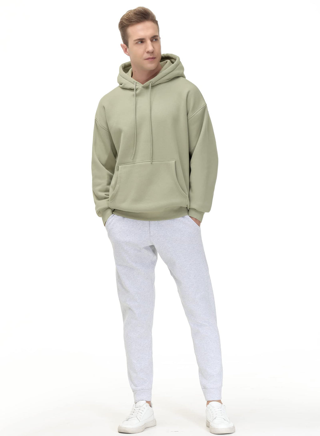 THE GYM PEOPLE Men's Fleece Pullover Hoodie Loose Fit Ultra Soft Hooded Sweatshirt With Pockets