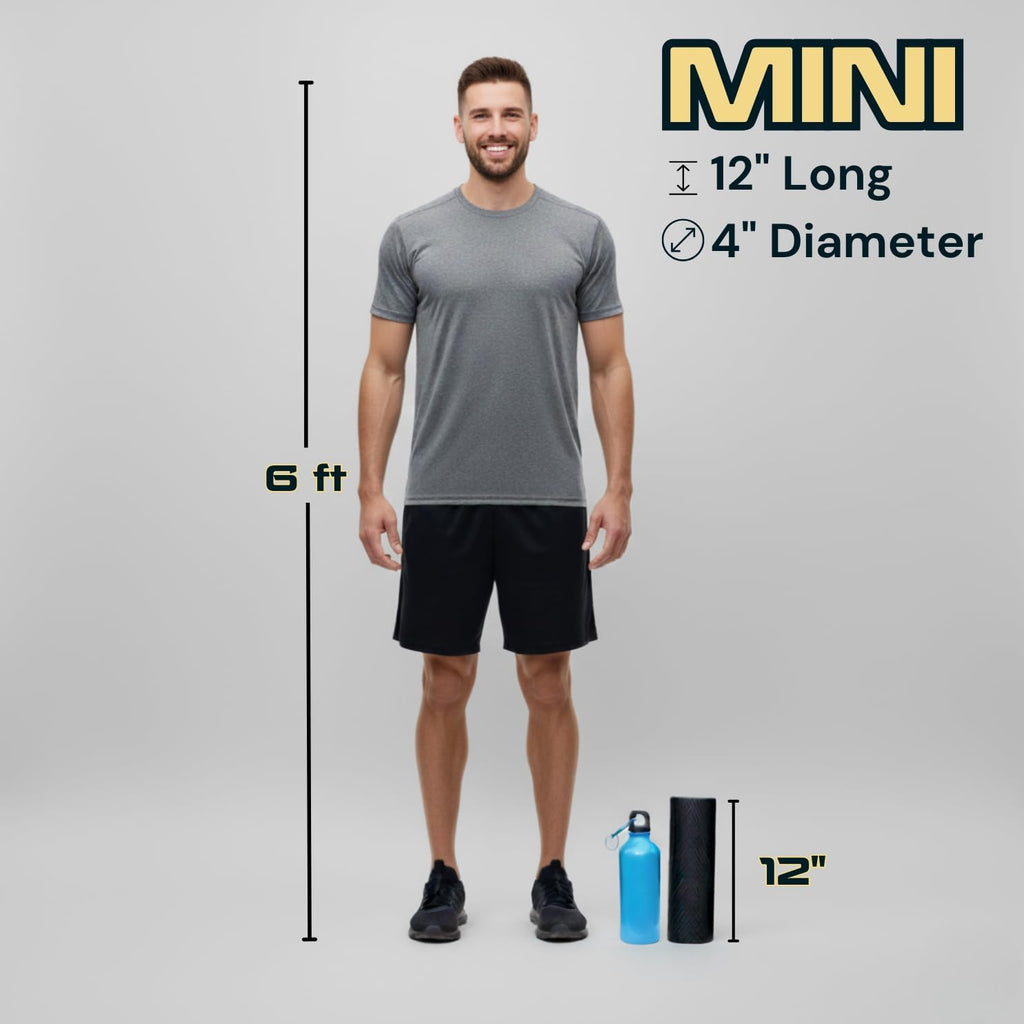 Fitizen Foam Roller – Muscle Massage Rehab Stiff Back Pain Physical Therapy Deep Tissue Firm Exercise Equipment Home Gym Stress Yoga Pilates for The Fit Citizen by FitNation