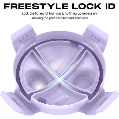 Hydra Cup DualShaker Pro 32 oz Shaker Bottle for Protein Shakes, Shaker Cup w/Handle & Ball Blender Whisks, Dual Mixing Shaker Bottle with Storage, 2 in 1, for Travel To Go, BPA Free (White)