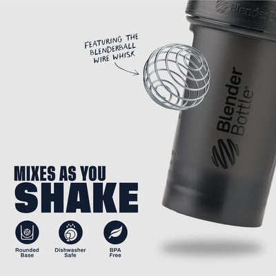 BlenderBottle Classic V2 Shaker Bottle Perfect for Protein Shakes and Pre Workout, 28-Ounce (2 Pack), Black and Navy