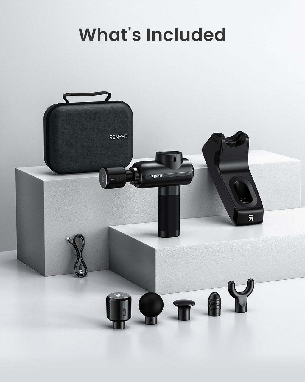 RENPHO Active Thermacool 2 Massage Gun with Heat and Cold Therapy, Christmas Gifts, [2025 Upgraded] Professional Deep Tissue Handheld Massager, Percussion Body Muscle Masajeador for Men Women Athletes