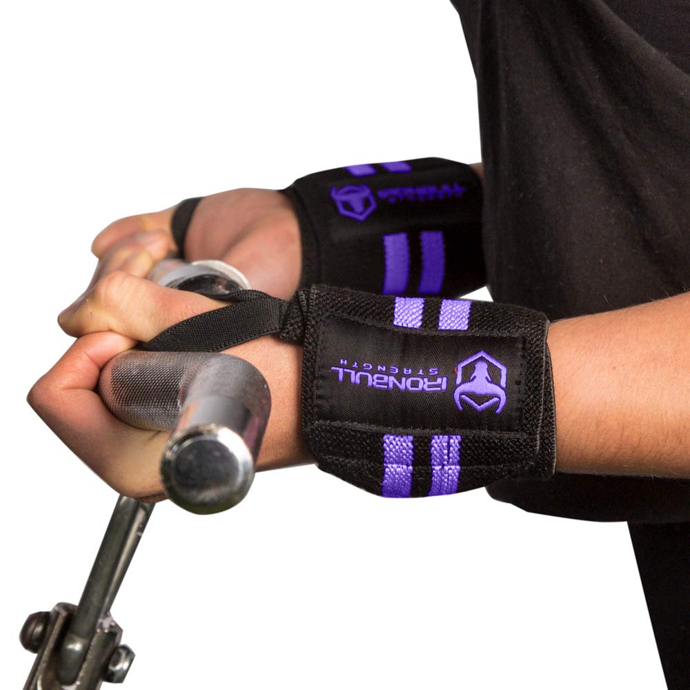 Women Wrist Wraps with Thumb Loops - 12" Professional Grade - Wrist Support Brace and Compression for Cross Training, Weight Lifting, Powerlifting, Strength Training