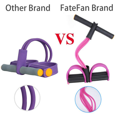 Multifunction Tension Rope, 6-Tube Elastic Yoga Pedal Puller Resistance Band, Natural Latex Tension Rope Fitness Equipment, for Abdomen/Waist/Arm/Leg Stretching Slimming Training