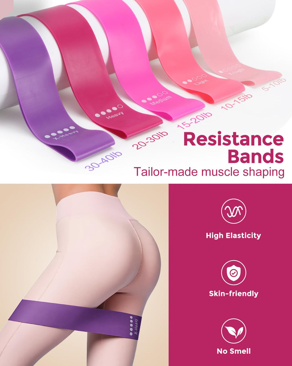 Pilates Essentials Kit for Women, 14-Inch Magic Circle Home Pilates Equipment with Pilates Ring and Ball Set, 5 Resistance Bands & Accessories for Home Workouts Beginners Essentials Starter Set