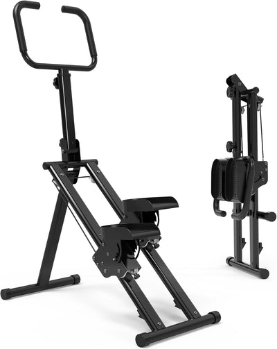 Leikefitness Stair Stepper for Home Gym,Vertical Climber Machine for Full-Body Workout,Foldable Cardio Stepper with Adjustable Handle and Treads for Women & Men