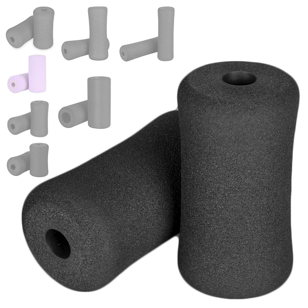 Sponge Foam Foot Pad Roller Pair, Used for Replacing Gym Exercise Equipment, Suitable for 1-inch Rod (Foam 5.12" X 2.76" Od X 0.87" Id)
