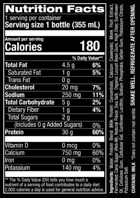 Jocko Mölk 30g Grass Fed Protein Shakes – No Added Sugar Protein Drinks KETO Friendly - Ready to Drink 12 FL Oz (Pack of 12) Banana Cream