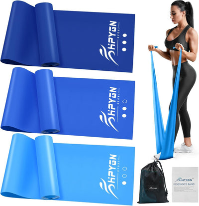 Resistance Bands, Exercise Bands, Physical Therapy Bands for Strength Training, Yoga, Pilates, Stretch Elastic Band with Different Strengths, Workout Bands for Home Gym