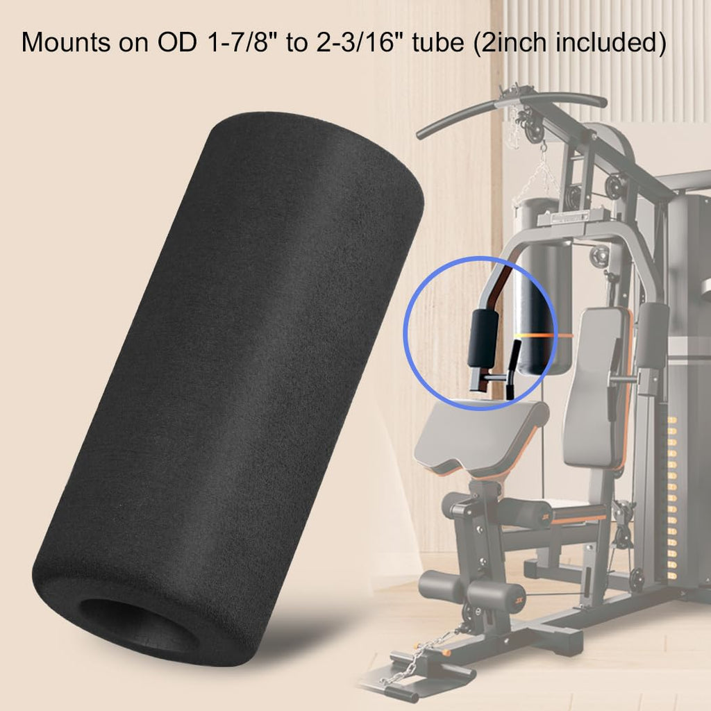 Sponge Foam Foot Pad Roller Pair, Used for Replacing Gym Exercise Equipment, Suitable for 1-inch Rod (Foam 5.12" X 2.76" Od X 0.87" Id)