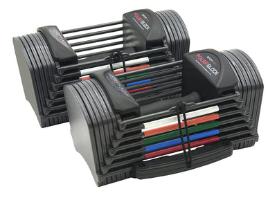 PowerBlock Sport 24 Adjustable Dumbbells, 3-24 lb. Durable Steel Build, Innovative At Home Workout Equipment, All-in-One Strength Training