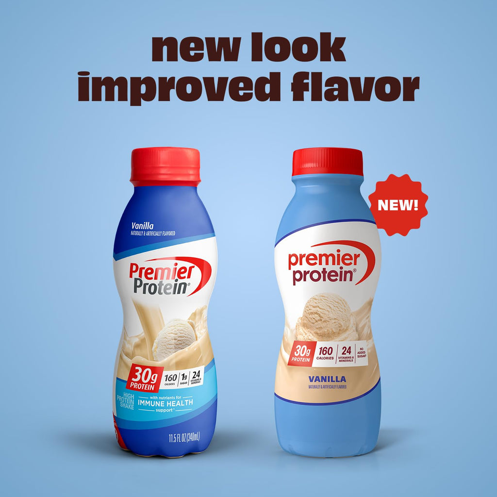 Premier Protein Shake, Chocolate, 30g Protein 1g Sugar 24 Vitamins Minerals Nutrients to Support Immune Health, 11.5 fl oz (Pack of 12)