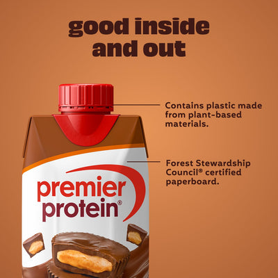 Premier Protein Shake, Vanilla, 30g Protein, 1g Sugar, 24 Vitamins & Minerals to Support Immune Health, 11 fl oz, Pack of 12 (Packaging May Vary)