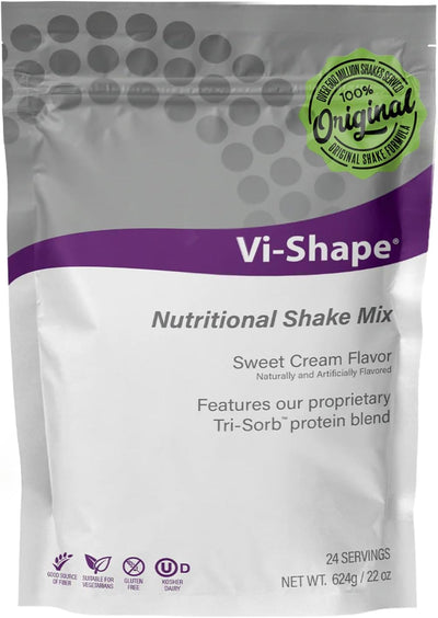 ViSalus Vi Shape Original Nutritional Shake Mix Sweet Cream Flavor | 22oz (1 Bag, 24 Servings)
