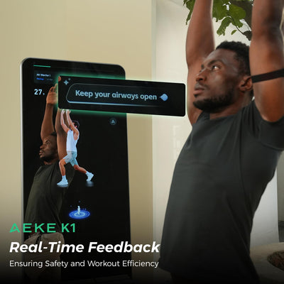 AEKE Smart Home Gym System- Fitness Mirror K1: AI-Powered All-in-One Fitness Machine for Full-Body Strength Training and Personalized Workout