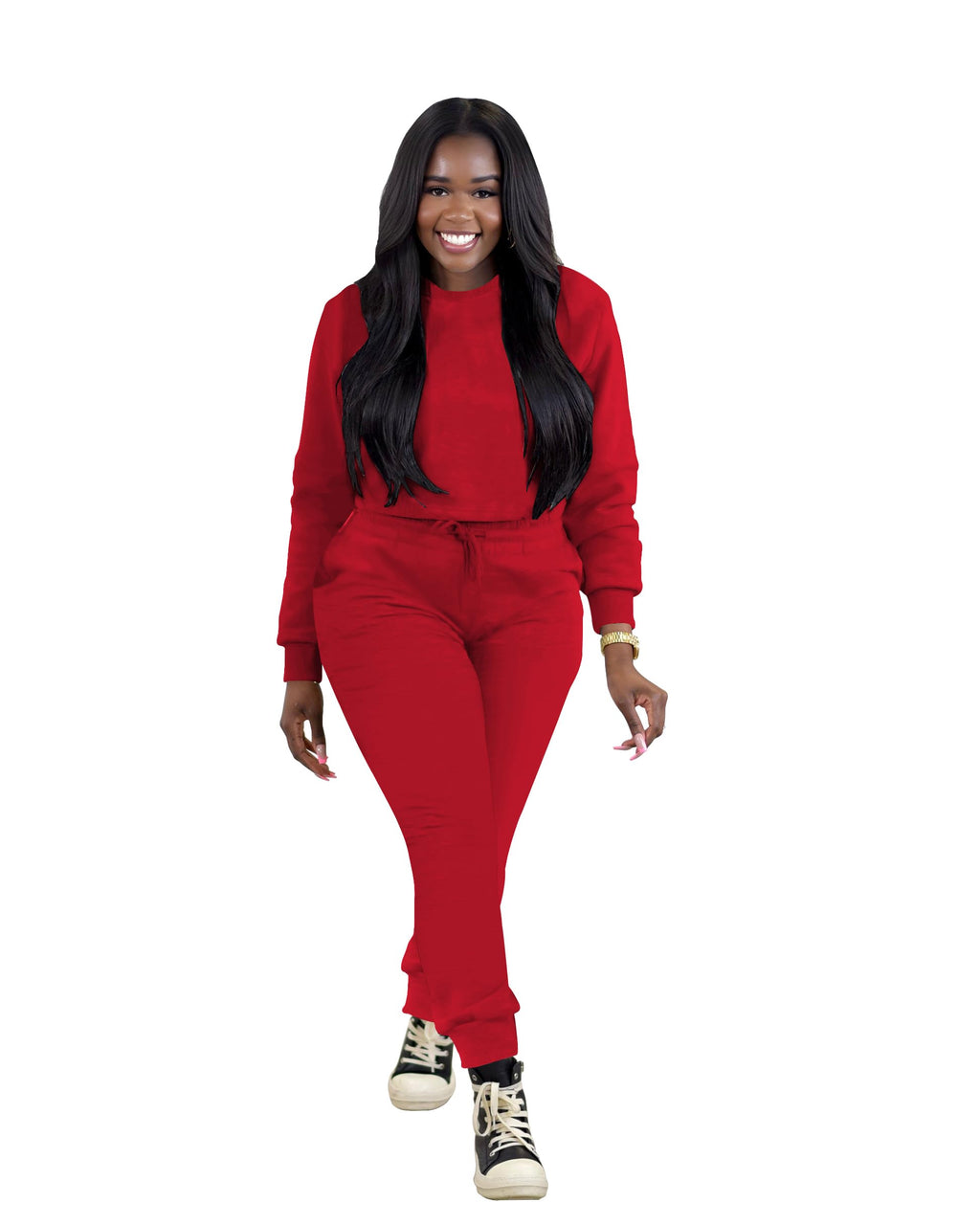 TOPSRANI Womens Two Piece Outfits Bodycon Tracksuit Sweatsuits Hoodie Solid Jogger Biker Workout Lounge Long Sleeve Pant Sets