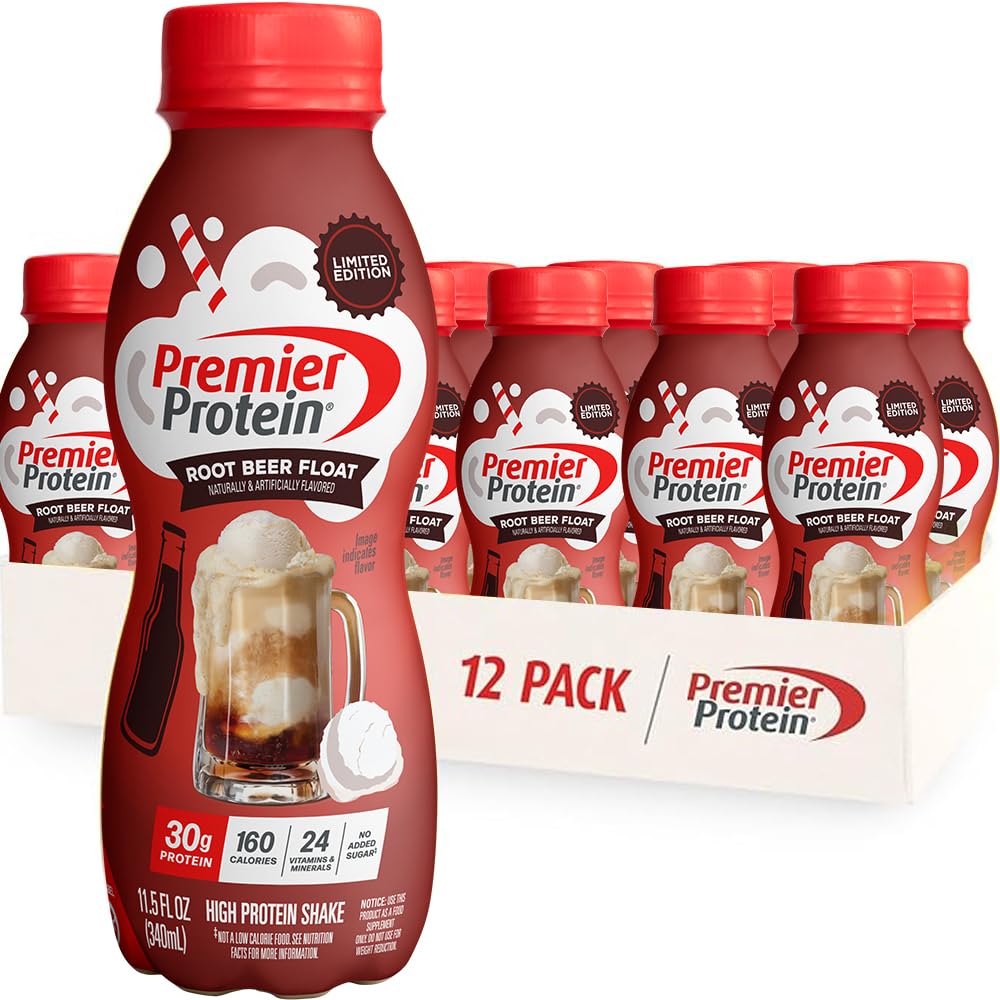 Premier Protein Shake, Chocolate, 30g Protein 1g Sugar 24 Vitamins Minerals Nutrients to Support Immune Health, 11.5 fl oz (Pack of 12)