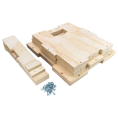 Ultra Fitness Gear Wooden Plyo Box, 31 Plyometric Jump Training Squat, Step Up, Jumps & More Workout Size S, M, L, XL